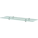vidaXL Zidne police 2 kom staklene 90 x 20 cm 8 mm Cijene