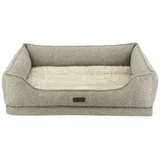 oglato ležišče iz spominske pene comfort calbu, bež 90 x 70 cm