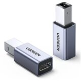 Ugreen adapter USB-C ženski na USB-B - srebrn 1kos u