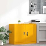 Ormarić Omarica za shranjevanje Gorčična rumena 90 x 40 x 70 cm Jeklo, (5000152833) | Shoptok.si