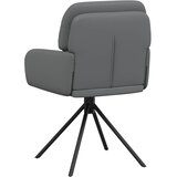  Okretne blagovaonske stolice 2 pcs Umjetna koža Siva | Eponuda.com