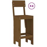 vidaXL 5-dijelni vrtni barski set boja meda od masivne borovine | shoptok.hr