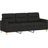  3-dijelni set sofa s jastucima crni od tkanine | shoptok.hr