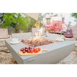 Gardenson Miza Z Ognjiščem Westport, Svetlo Siva | Shoptok.si