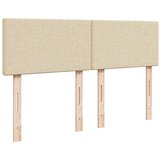  Krevet s oprugama i madracem krem 140 x 190 cm od tkanine | shoptok.hr