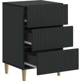 vidaXL Noćni ormar s ladicama Crna 43 x 41 x 66 5 cm Konstruirano drvo - Crna | shoptok.hr