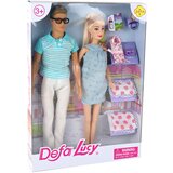  Lutke za igru Kevin i Lucy sa malom bebom - tirkizni | shoptok.hr