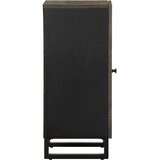  Komoda crna 40x33x75 cm Puno drvo Mango | shoptok.hr