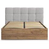 Bobochic Paris Sivi podstavljeni tapecirani/od iverice bračni krevet s prostorom za odlaganje s podnicom 180x200 cm Kumo – | shoptok.hr