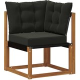  Set vanjskih sofa 10 kom. Prirodna i crna | shoptok.hr
