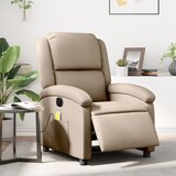 The Living Store Električni masažni naslanjač kapučino umetno usnje - Električni Masažni Stol, (21572727) | Shoptok.si