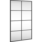 Maison Chic Stensko Ogledalo - Zrcalo - Kozmetično ogledalo črno 50x80 cm pravokotno železo, (21698161) | Shoptok.si