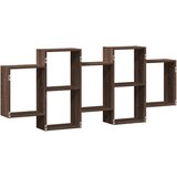  Zidna polica boja smeđeg hrasta 159x18x65 cm konstruirano drvo | shoptok.hr