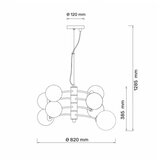  talia 51 luster 8*G9 crna/bakar | ePonuda.com