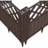  Vrtna sadilica s klinovima smeđa 125 x 40 x 28,5 cm PP | shoptok.hr