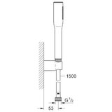 Grohe tuš ročka EUPHORIA Cosmopolitan + zidno držalo (27369000) | Shoptok.si