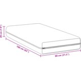  Vzmetnica Bela 80 x 160 cm Žepek vzmeti, (5000288626) Slike