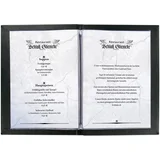 jedilna mapa A5, črna, gumijasta vezava, prazno, (21651162)