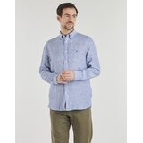 Tommy Hilfiger LINEN BENGAL STRIPE RF SHIRT Plava | shoptok.hr