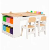 Kinder Home Dečija drvena prodavnica 2 u 1, kuhinja, postolje, police, tabla i dodatna oprema ( W10A222B ) Cene