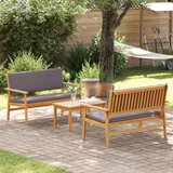  Sjedeća garnitura za vrt 3 pcs Smeđa 120 x 65,5 x 79 cm | Eponuda.com