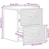  Stenski nočni omarici Sonoma hrast 34,5 x 33 x 40 cm, (5000247516) | Shoptok.si