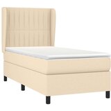  S oprugama i madracem krem 100 x 200 cm od tkanine | shoptok.hr