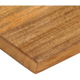 Stolna Mizna plošča z naravnim robom 80x20x3,8 cm trden mangov les, (21410607) | Shoptok.si