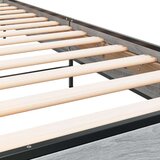 vidaXL Posteljni okvir siva sonoma 90x190 cm inženirski les in kovina, (21128445) | Shoptok.si
