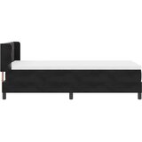  s opruga kutije s uzglavljem Crna 190 x 90 cm Baršun | shoptok.hr