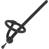 Penis Plug silikonski uretralni dilatator s glans prstenom (0,6 mm) - crni | shoptok.hr