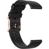INF Silikonski pašček za uro POLAR Pacer/Ignite/Vantage M2 Black 22 mm, (21605544) | Shoptok.si