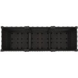  Vrtni saksija s kotačima Crna 120 x 40 x 44 cm PP | shoptok.hr