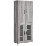 Maison Chic Visoka Komoda - Predalnik siva sonoma 69,5x34x180 cm inženirski les, (21721971) Cene