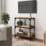 Ormarić za knjige boja hrasta 60 x 33 x 70,5 cm drvo i čelik | Shoptok.si