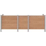  Ograja za koš za smeti Rjava 315 x 85 x 115 cm Aluminij in WPC, (5000241903) | Shoptok.si