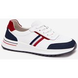 EVENTO Leather Women's Sports Shoes White Navy Lorvessa | shoptok.hr