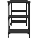 Radni stol crni 140 x 50 x 75 cm metal i konstruirano drvo | shoptok.hr