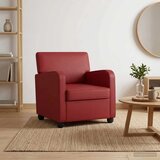  Fotelja Vinska crvena Umjetna koža - boja crnog vina | shoptok.hr