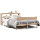 Maison Chic Posteljni okvir - Dvoposteljna postelja - Zakonska postelja brez vzmetnice 140x200 cm trdna borovina-J10893, (21768190) | Shoptok.si