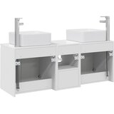  Set ormarića za kupaonicu 3 kom. Bijela visokog sjaja 49,5 x 41 x 63 cm | Shoptok.si