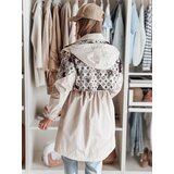 DStreet Kurtka damska przejściowa parka FERIPARKA beżowa | Shoptok.si