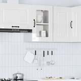 Maison Chic Kuhinjska stenska omarica - Kuhinjska omarica s steklenimi vrati Kalmar bela iu629, (22063777) | Shoptok.si