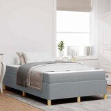 vidaXL Krevet s opruga kutije Svijetlosiva i Bijela 120 x 190 cm | shoptok.hr
