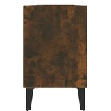 TV ormarić s metalnim nogama dimljena boja hrasta 103,5x30x50cm | shoptok.hr