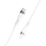 Moxom mx-cb185 silicone type c na lightning 36w 1m beli USB data kabal ( u2163 ) Cene