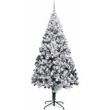  Umjetno božićno drvce Bijelo 240 cm PVC i Čelik i Plastika | shoptok.hr
