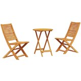  Sklopivi bistro set 3 kom. Smeđa Čvrsto drvo akacije | shoptok.hr