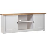 vidaXL TV omarica bela 120x40x50 cm trdna borovina Panama Range Cene