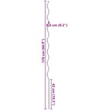  5 kom Spiralni Potporanj za Biljke 170 cm Pocinčani Čelik | shoptok.hr